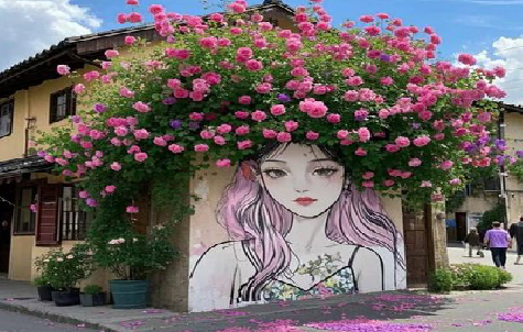 洪湖怎么设计网红打卡墙绘