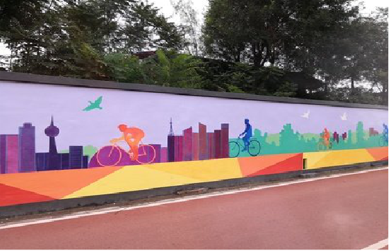 洪湖墙体彩绘-围墙