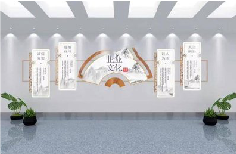 洪湖企业文化墙设计的核心要素。