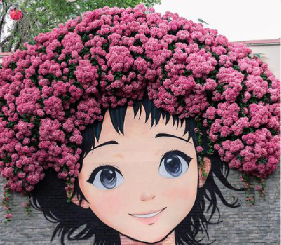 洪湖墙体彩绘-网红墙打卡