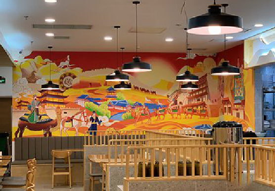 洪湖商业空间彩绘介绍。