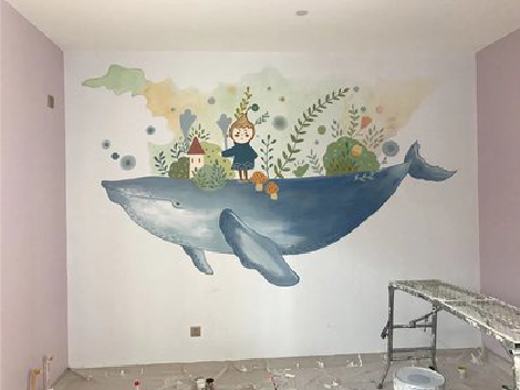 洪湖手绘墙的特点及优势。